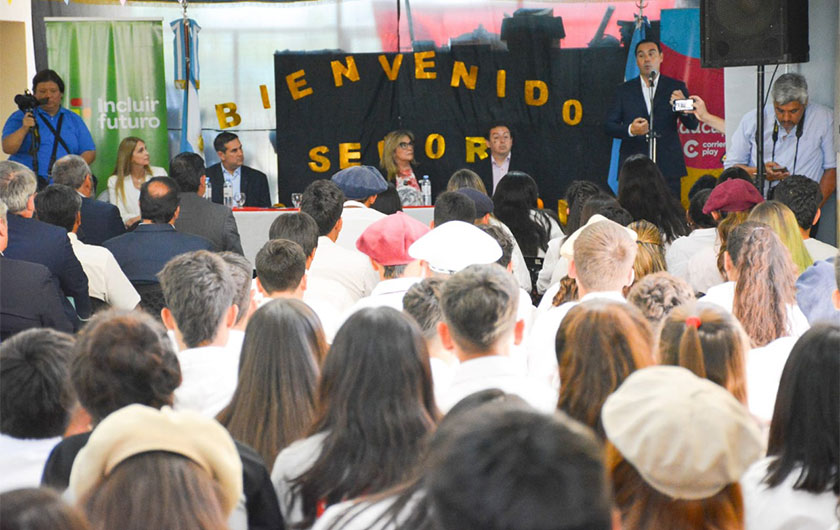 Inauguración del edificio de la Escuela EFA en Curuzú Cuatiá