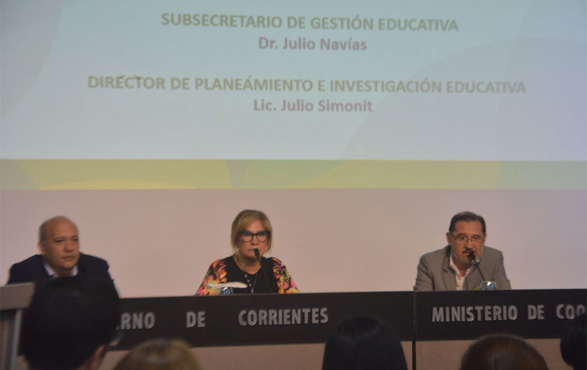 autoridades del Ministerio de Educación en Planificación de las políticas educativas 2023