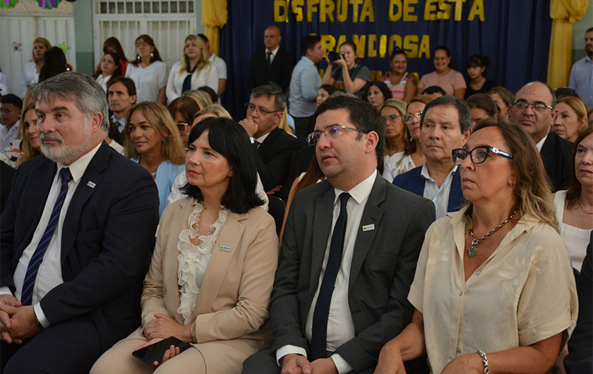 autoridades presentes en acto de inicio del ciclo lectivo 2023