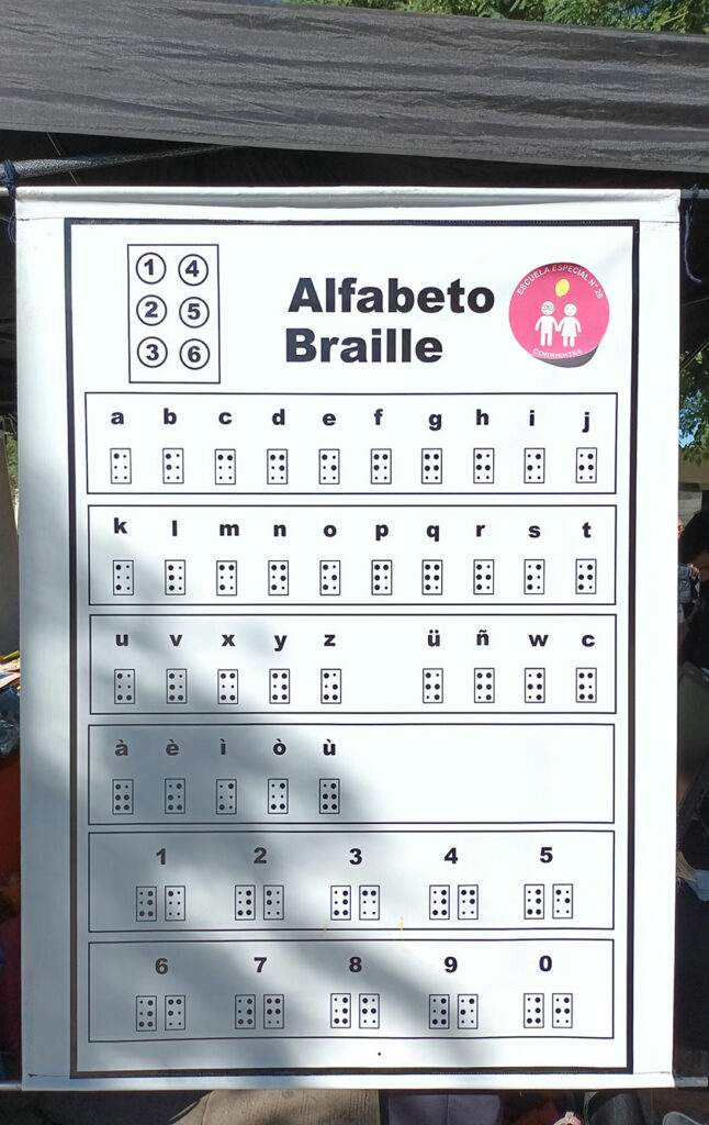 Cartel del Alfabeto en braille