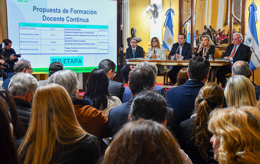 presentación del Programa Provincial de Educación Ambiental, apuntando a un futuro sostenible