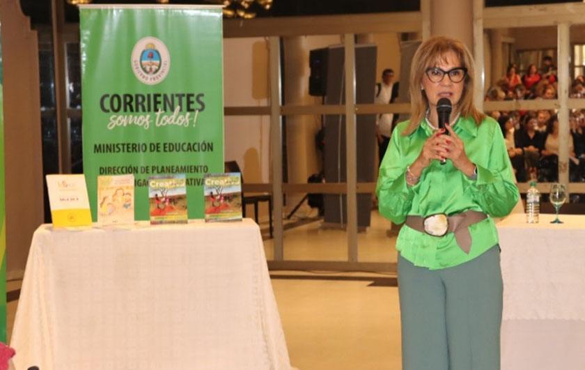 Práxedes López en lanzamiento del Plan Infancia